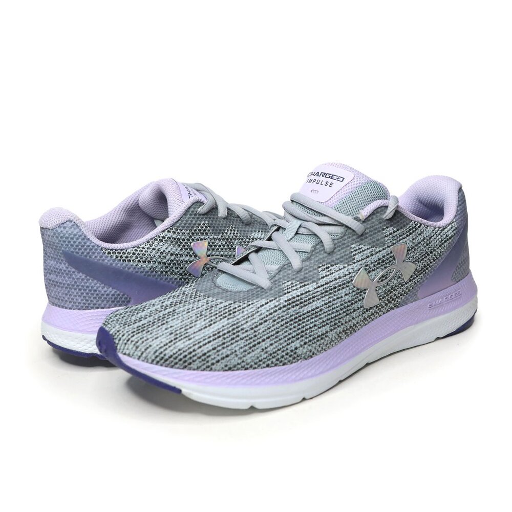 Under Armour Women's Charged Impulse 2 Knit Running Shoe Sneakers Workout Grey